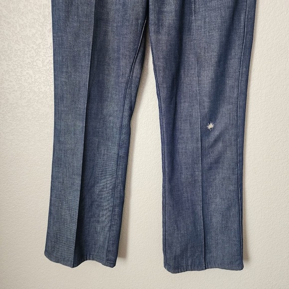 VINTAGE 70s JCPENNEY Denim Jeans Talon 42 Zip High Rise Flare - Picture 5 of 14